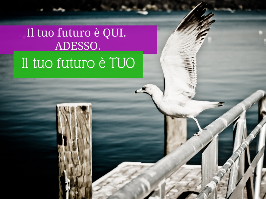 Il tuo futuro è qui. Adesso. Il tuo futuro è tuo Ludovica De Luca